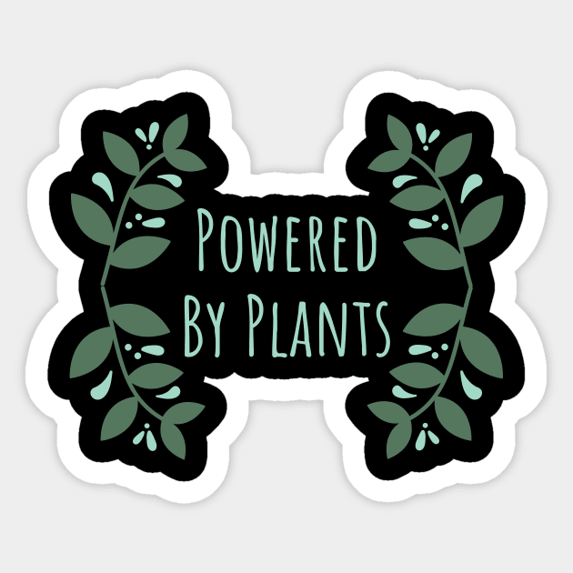 Powered By Plants Sticker by Koala Station